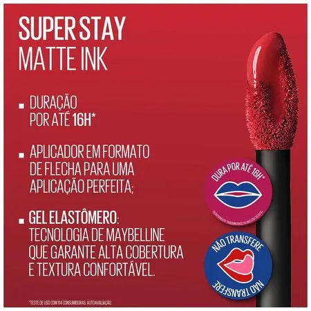 Batom Líquido Maybelline NY Super Stay Vinyl Ink 4,2ml