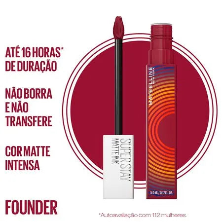 Batom Líquido Super Stay Maybelline - Matte Ink Music Collection