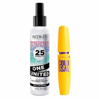 Kit Maybelline + Redken - Máscara de Cílios The Colossal + Spray One United