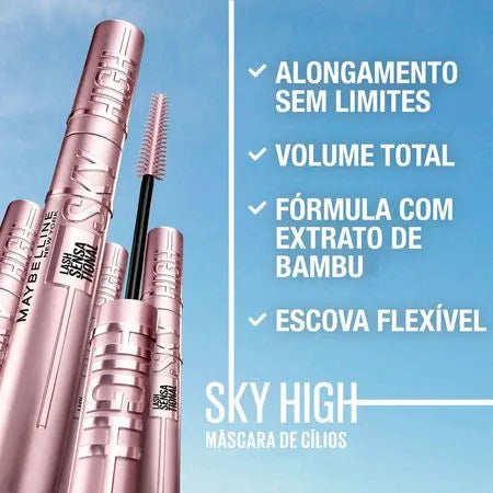 Máscara de Cílios Maybelline NY Lash Sensational Sky High Lavável